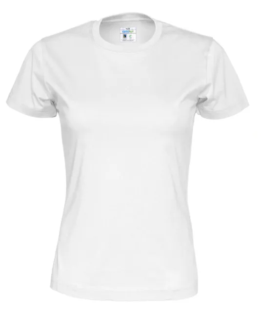 T-SHIRT LADY - GOTS GECERTIFICEERD Wit