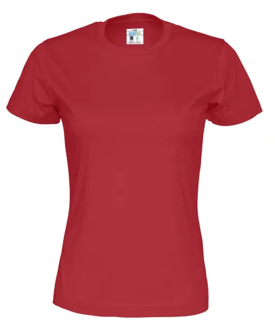 T-SHIRT LADY - GOTS GECERTIFICEERD Rood