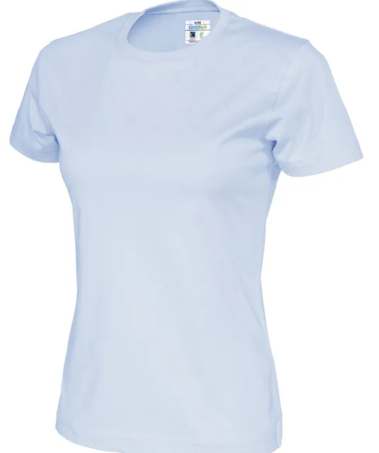 T-SHIRT LADY - GOTS GECERTIFICEERD Lichtblauw