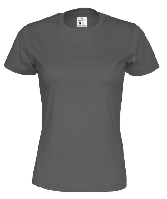 T-SHIRT LADY - GOTS GECERTIFICEERD Antraciet