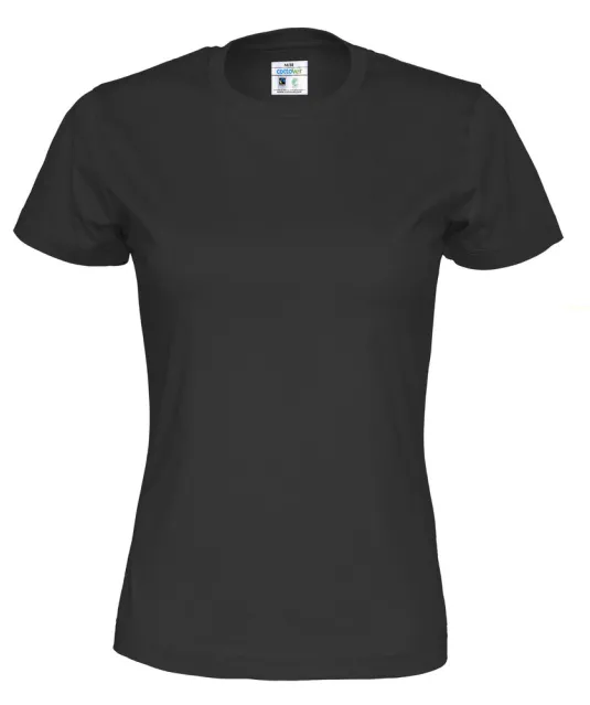 T-SHIRT LADY - GOTS GECERTIFICEERD Zwart