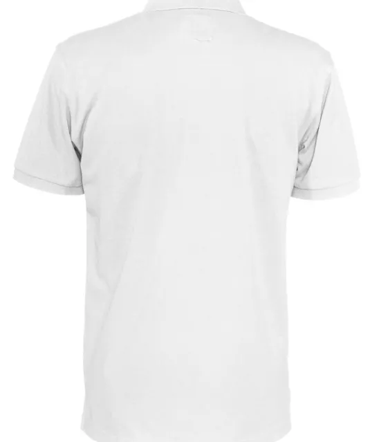 POLO PIQUE MAN - GOTS GECERTIFICEERD Wit