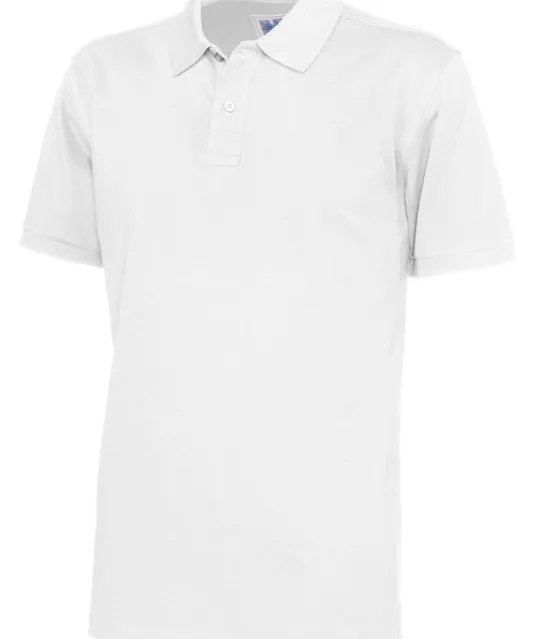 POLO PIQUE MAN - GOTS GECERTIFICEERD Wit