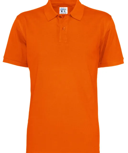 POLO PIQUE MAN - GOTS GECERTIFICEERD Oranje
