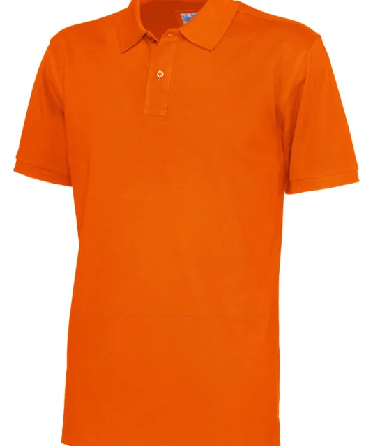 POLO PIQUE MAN - GOTS GECERTIFICEERD Oranje