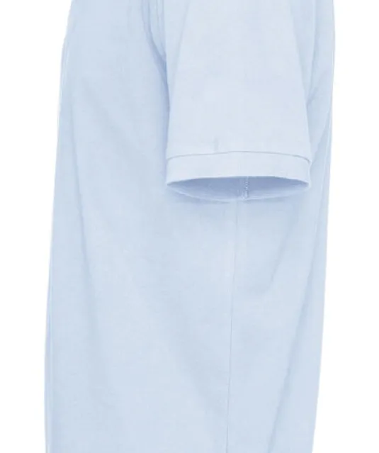 POLO PIQUE MAN - GOTS GECERTIFICEERD Lichtblauw