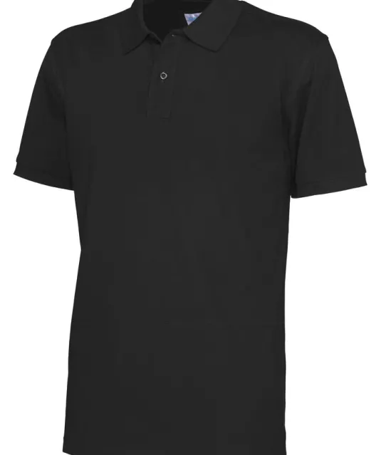 POLO PIQUE MAN - GOTS GECERTIFICEERD Zwart