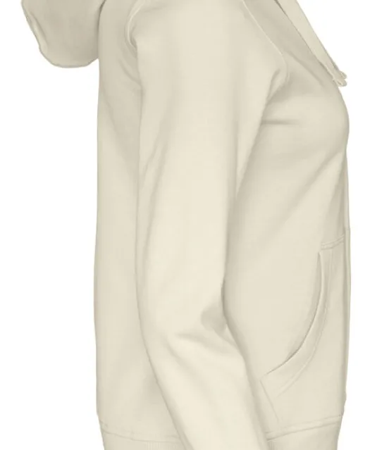 HOODIE FULL ZIP LADY - GOTS GECERTIFICEERD Ecru