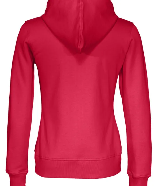 HOODIE FULL ZIP LADY - GOTS GECERTIFICEERD Rood