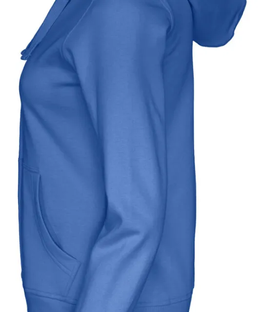 HOODIE FULL ZIP LADY - GOTS GECERTIFICEERD Blauw