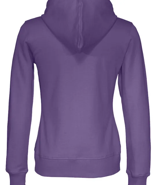 HOODIE FULL ZIP LADY - GOTS GECERTIFICEERD Paars