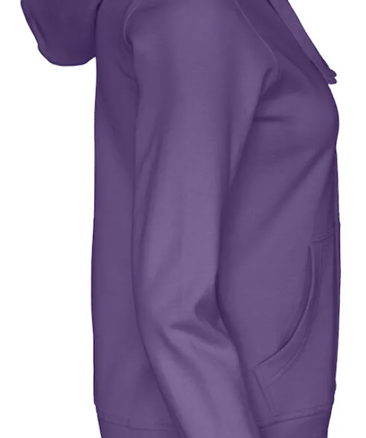 HOODIE FULL ZIP LADY - GOTS GECERTIFICEERD Paars