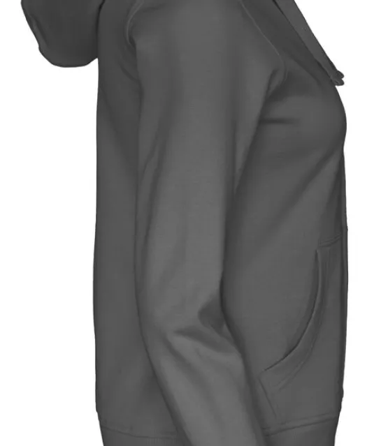 HOODIE FULL ZIP LADY - GOTS GECERTIFICEERD Antraciet
