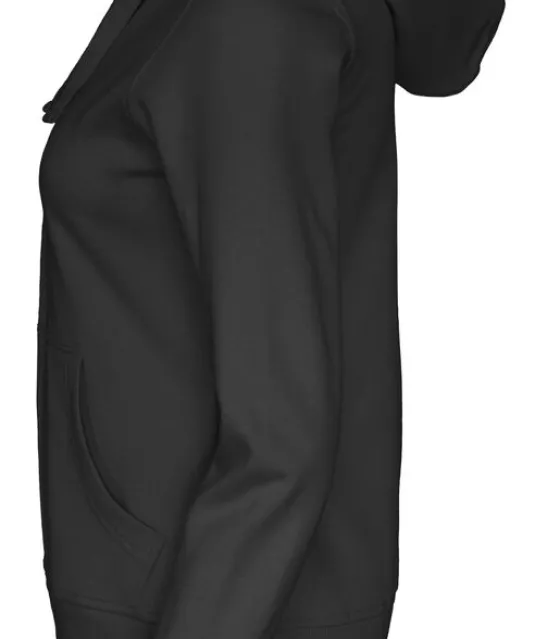 HOODIE FULL ZIP LADY - GOTS GECERTIFICEERD Zwart