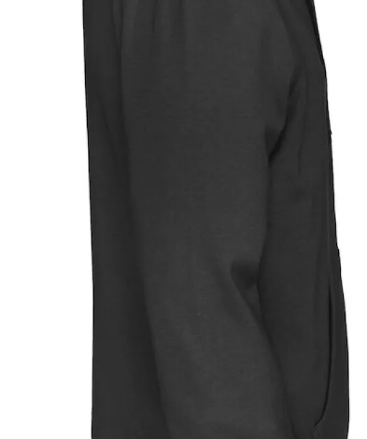 HOODIE FULL ZIP MAN - GOTS GECERTIFICEERD Zwart