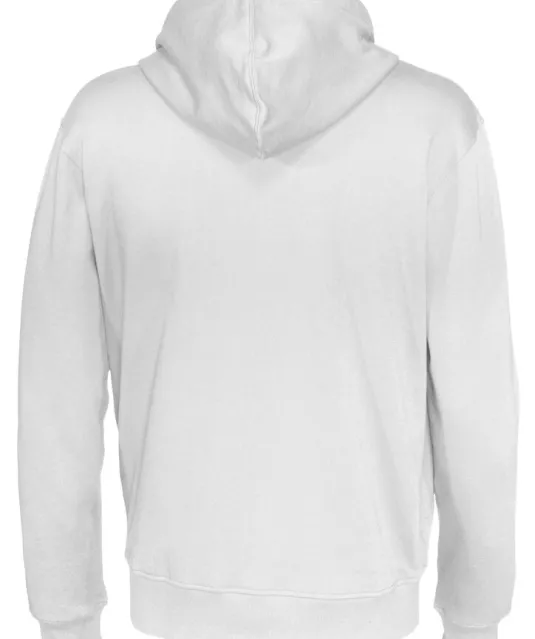 HOODIE FULL ZIP MAN - GOTS GECERTIFICEERD Wit
