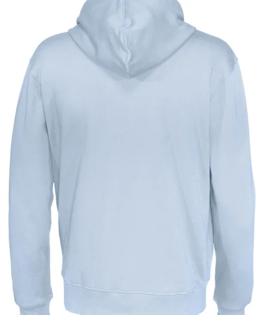 HOODIE FULL ZIP MAN - GOTS GECERTIFICEERD Lichtblauw