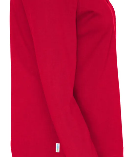 POLO PIQUE LONG SLEEVE LADY - GOTS GECERTIFICEERD Rood