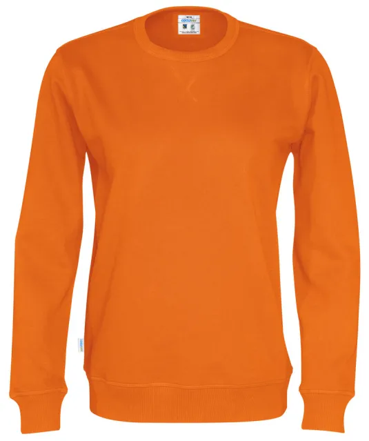 SWEATER CREW NECK UNISEX - GOTS GECERTIFICEERD Oranje