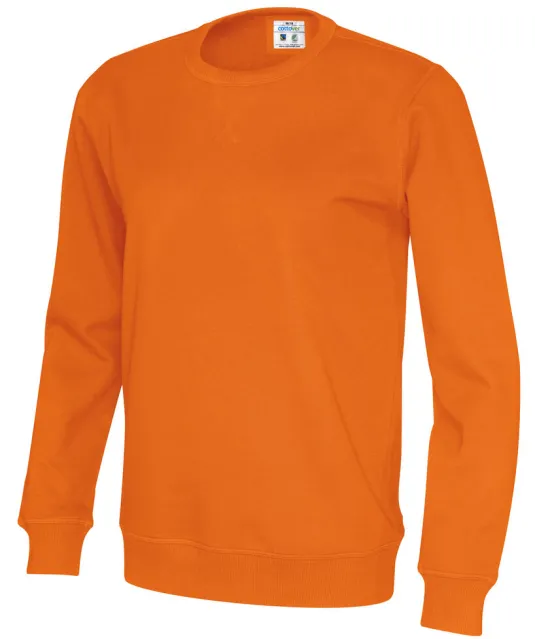 SWEATER CREW NECK UNISEX - GOTS GECERTIFICEERD Oranje