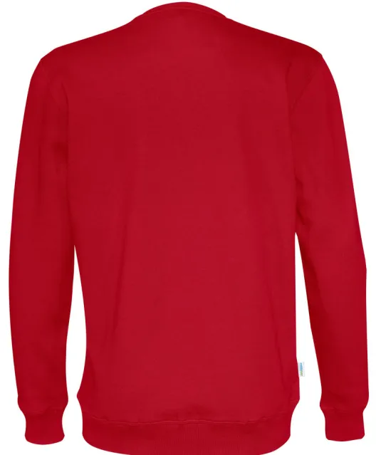 SWEATER CREW NECK UNISEX - GOTS GECERTIFICEERD Rood