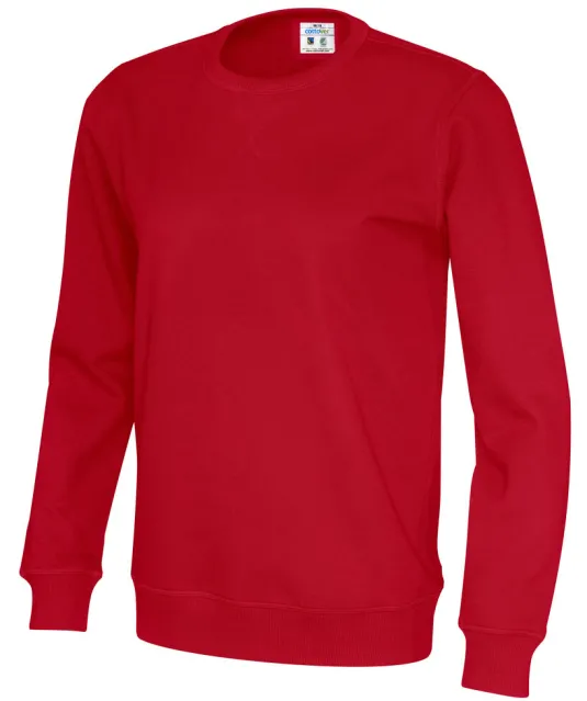 SWEATER CREW NECK UNISEX - GOTS GECERTIFICEERD Rood
