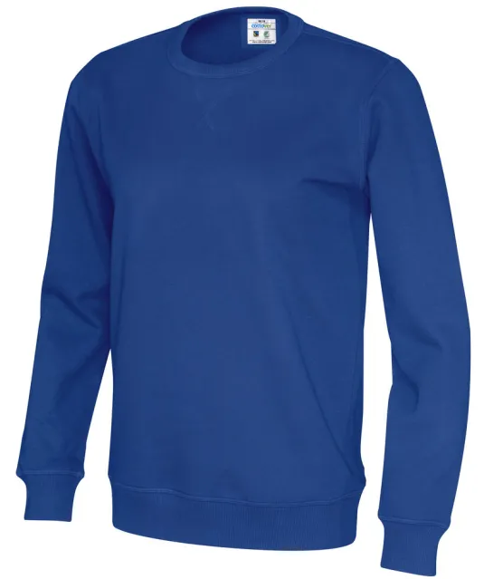 SWEATER CREW NECK UNISEX - GOTS GECERTIFICEERD Blauw