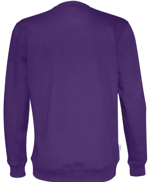 SWEATER CREW NECK UNISEX - GOTS GECERTIFICEERD Paars