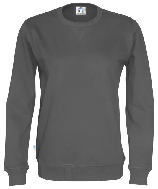 SWEATER CREW NECK UNISEX - GOTS GECERTIFICEERD Antraciet