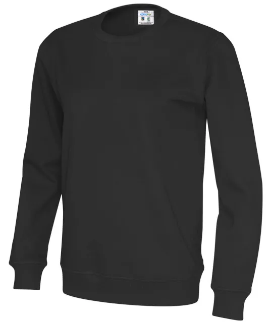 SWEATER CREW NECK UNISEX - GOTS GECERTIFICEERD Zwart
