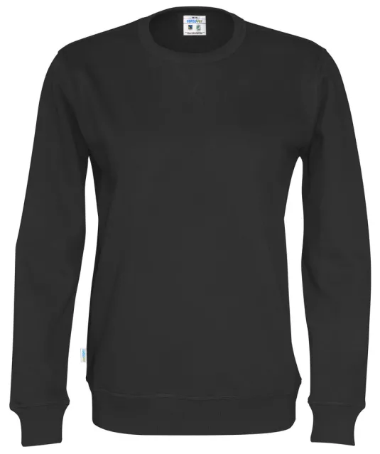 SWEATER CREW NECK UNISEX - GOTS GECERTIFICEERD Zwart