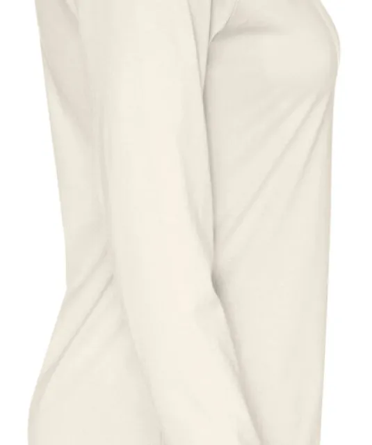 T-SHIRT LONG SLEEVE LADY - GOTS GECERTIFICEERD Ecru