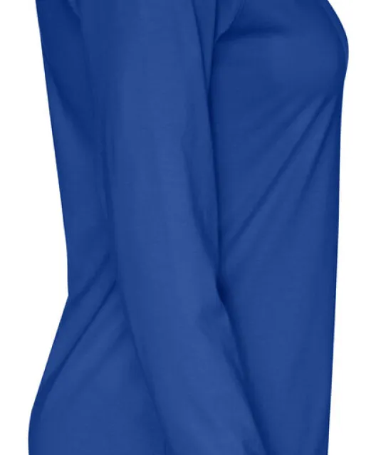 T-SHIRT LONG SLEEVE LADY - GOTS GECERTIFICEERD Blauw