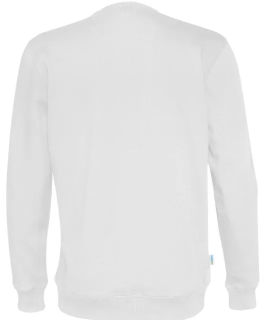 SWEATER CREW NECK UNISEX - GOTS GECERTIFICEERD Wit