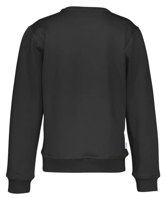 SWEATER CREW NECK KID - GOTS GECERTIFICEERD Zwart