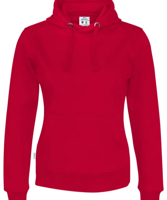 HOODIE LADY - GOTS GECERTIFICEERD Rood