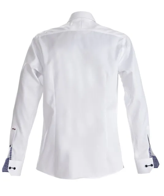 Red Bow 20  Hemd Regular Fit Heren Wit/marine