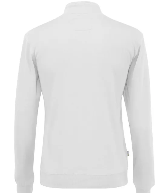 SWEATER HALF ZIP UNISEX - GOTS GECERTIFICEERD Wit