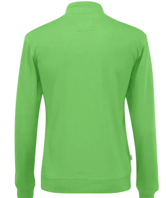 SWEATER HALF ZIP UNISEX - GOTS GECERTIFICEERD Groen