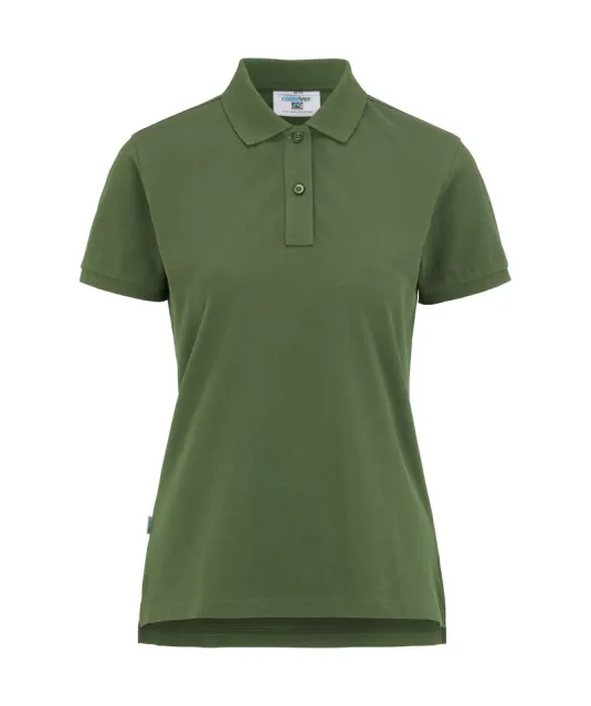 POLO PIQUE LADY - GOTS GECERTIFICEERD Donker groen