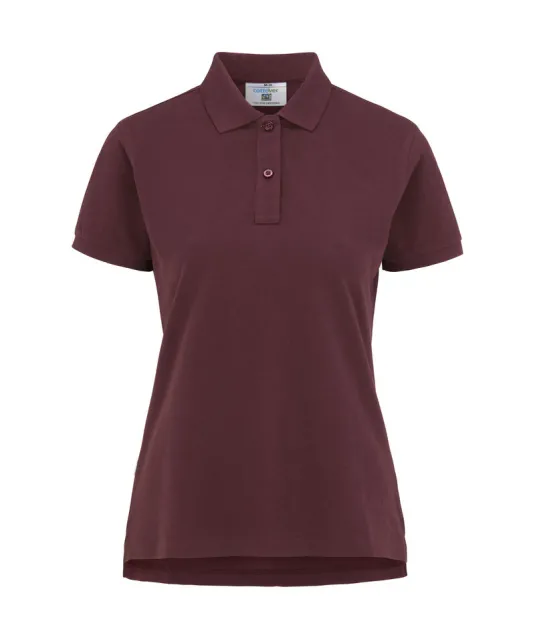 POLO PIQUE LADY - GOTS GECERTIFICEERD Bordeaux