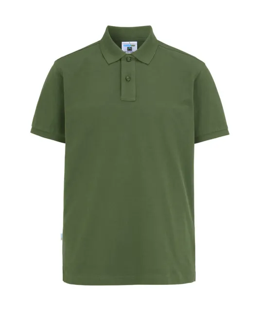 POLO PIQUE MAN - GOTS GECERTIFICEERD Donker groen