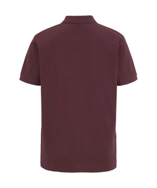 POLO PIQUE MAN - GOTS GECERTIFICEERD Bordeaux