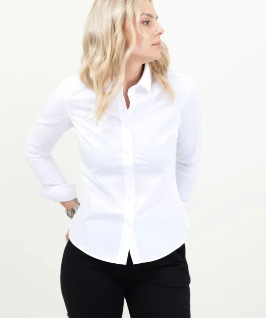 Acton Hemd Dames Wit