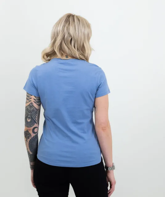 American U  T-Shirt Dames Wit