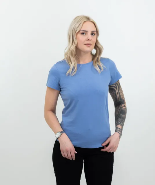 American U  T-Shirt Dames Wit