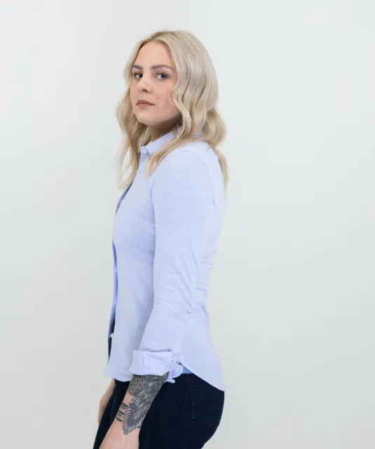 Burlingham  Hemd Dames Wit