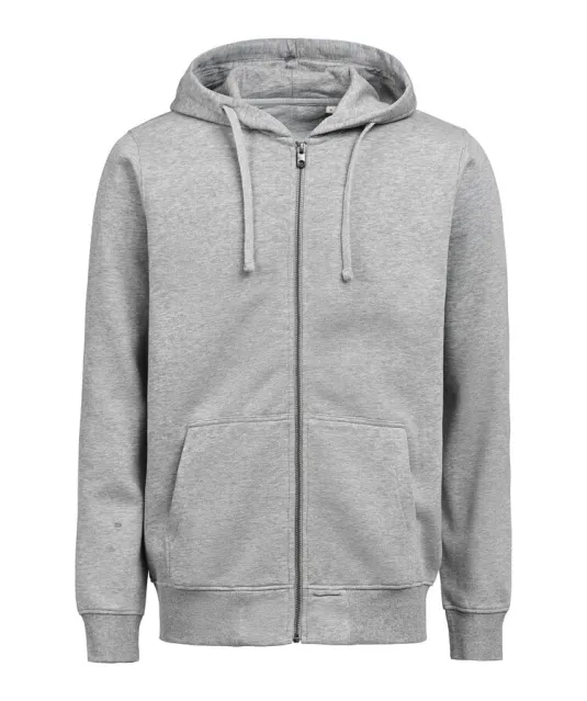 UM Sweater Volledige Rits (OCS-RCS)  Regular Fit Unisex Grijs mélée