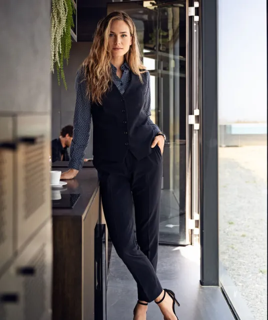 IB131 Pique Knit Hemd Dames Hemelsblauw print