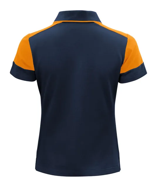 Prime Polo Dames Marine/neonoranje